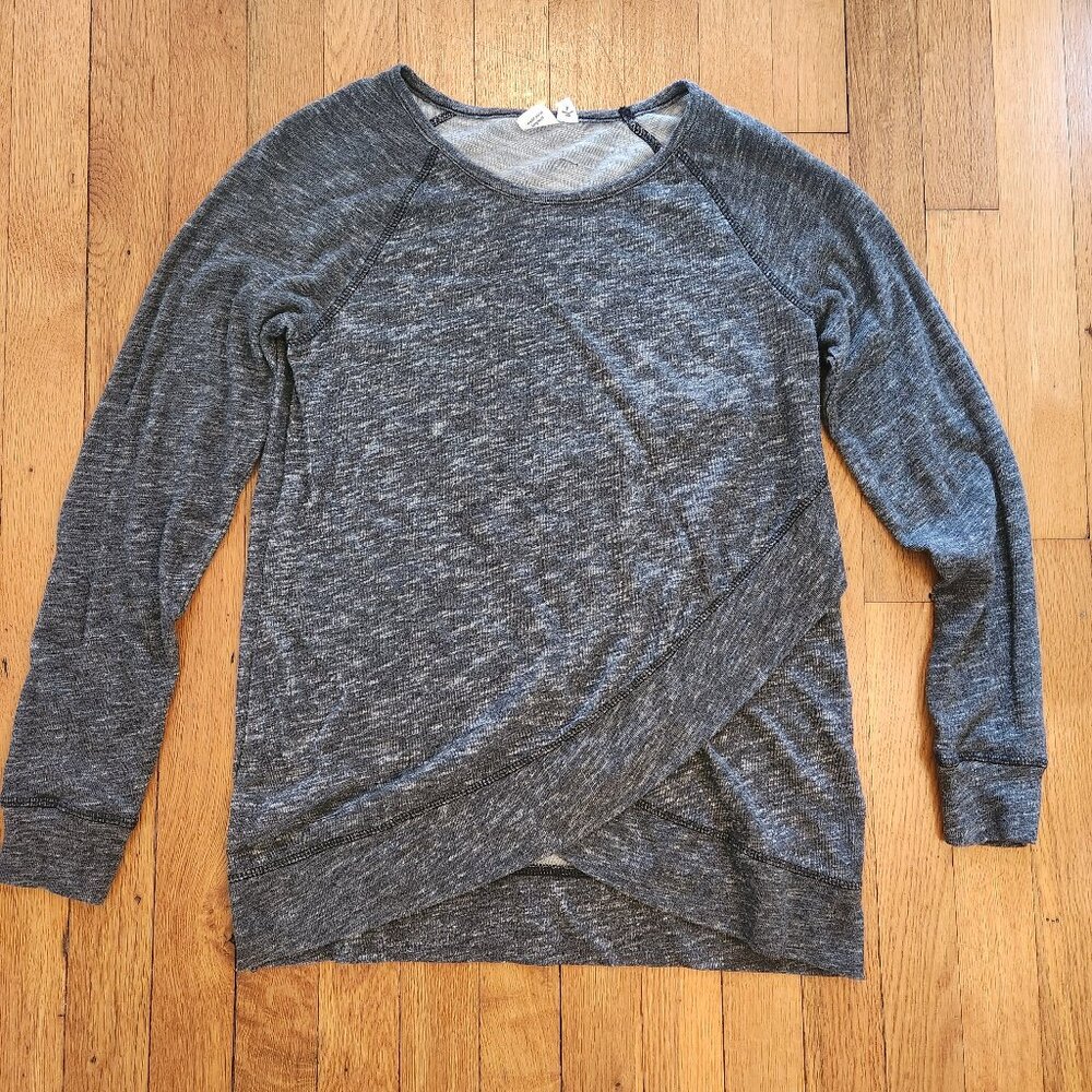 Small Grey Tentree Raglan Sweater Wrap Sweater Crewneck Pre-owned good condition